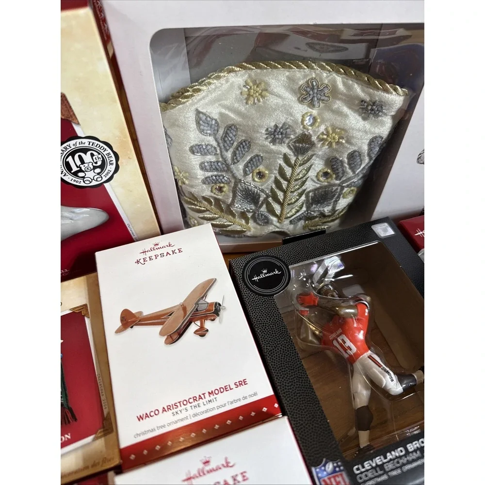 Hallmark Keepsake Ornament Lot of 22 Star Wars Star Trek Sports 1996-2018